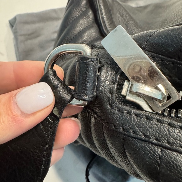 Alexander McQueen Leather Skull Padlock Biker Bag - Picture 6 of 8